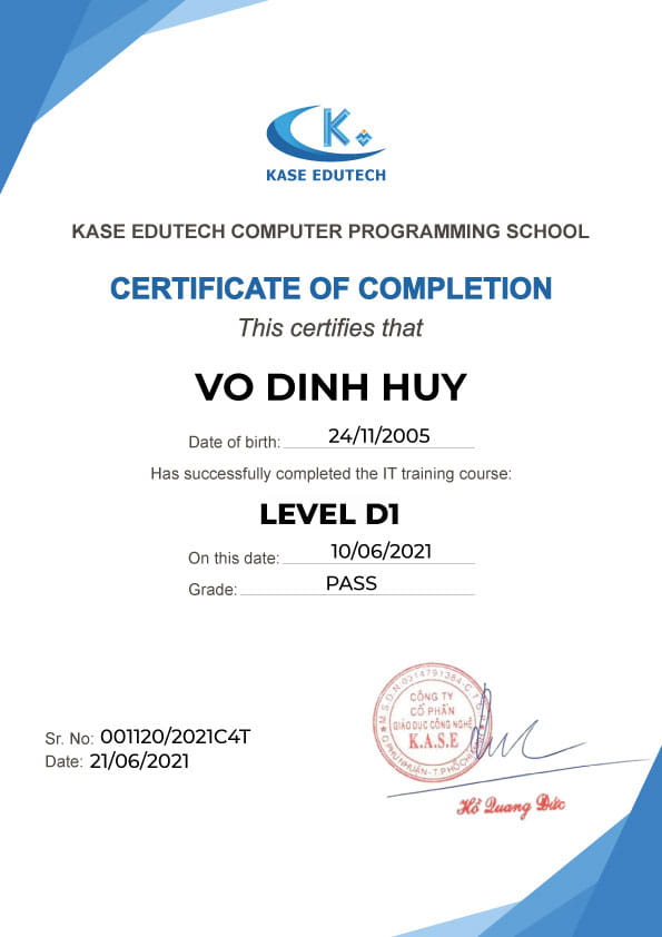Certificate-D1